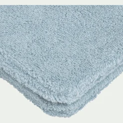 Gant De Toilette*alinea Lot de 2 gants de toilette en coton peigné - Bleu calaluna