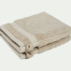 Gant De Toilette*alinea Lot de 2 gants de toilette en coton peigné - alpilles Beige