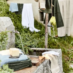 Gant De Toilette*alinea Lot de 2 gants de toilette en coton peigné - alpilles Beige