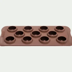 Moule À Gâteau*alinea Lot de 11 moules en forme de couronne en silicone platinium - Marron