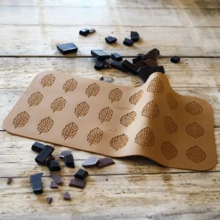 Moule À Gâteau*alinea Lot de 24 moules en forme de feuille en silicone platinium - Jaune