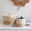Matelas Enfant|Panier*alinea Lot de 2 paniers ronds en tissu - beige
