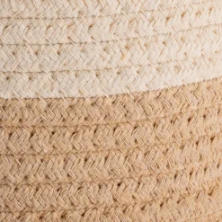 Matelas Enfant|Panier*alinea Lot de 2 paniers ronds en tissu - beige