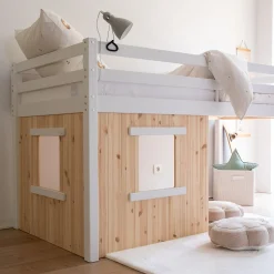 Lit Enfant|Lit Enfant*alinea Lot de 2 panneaux pour lit cabane 75x91,5cm - Bois clair