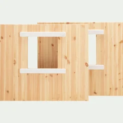 Lit Enfant|Lit Enfant*alinea Lot de 2 panneaux pour lit cabane 75x91,5cm - Bois clair