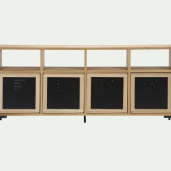 Rangement À Composer*alinea Lot de 3 pieds métalliques Noir