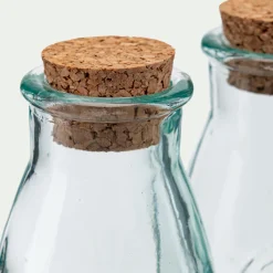 Salière Et Poivrière*alinea Lot de 2 pots en verre recyclé 10cl - Transparent