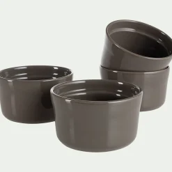 Plat À Four|Coupelle*alinea Lot de 4 ramequins en grès D9cm - Vert