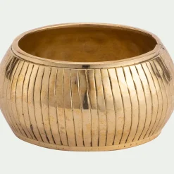 Serviette De Table|Décoration De La Table De Noël*alinea Lot de 4 ronds de serviette en laiton - Doré