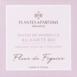 Cosmétique|Accessoire De Salle De Bain*alinea Lot de 2 savons de Marseille au karité bio senteur fleur de figuier 100g