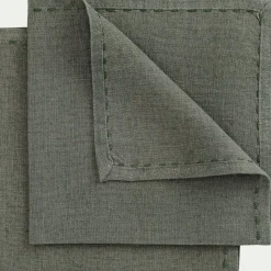 Serviette De Table|Nappe Et Serviette De Noël*alinea Lot de 2 serviettes de table en lin lavé - cèdre Vert