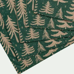 Serviette De Table|Nappe Et Serviette De Noël*alinea Lot de 20 serviettes en papier motif sapin 33x33cm - Vert