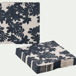 Serviette De Table*alinea Lot de 20 serviettes en papier motif figuier 33x33cm - alpilles Beige