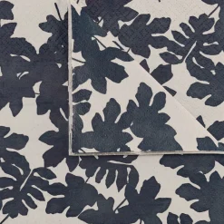 Serviette De Table*alinea Lot de 20 serviettes en papier motif figuier 33x33cm - alpilles Beige