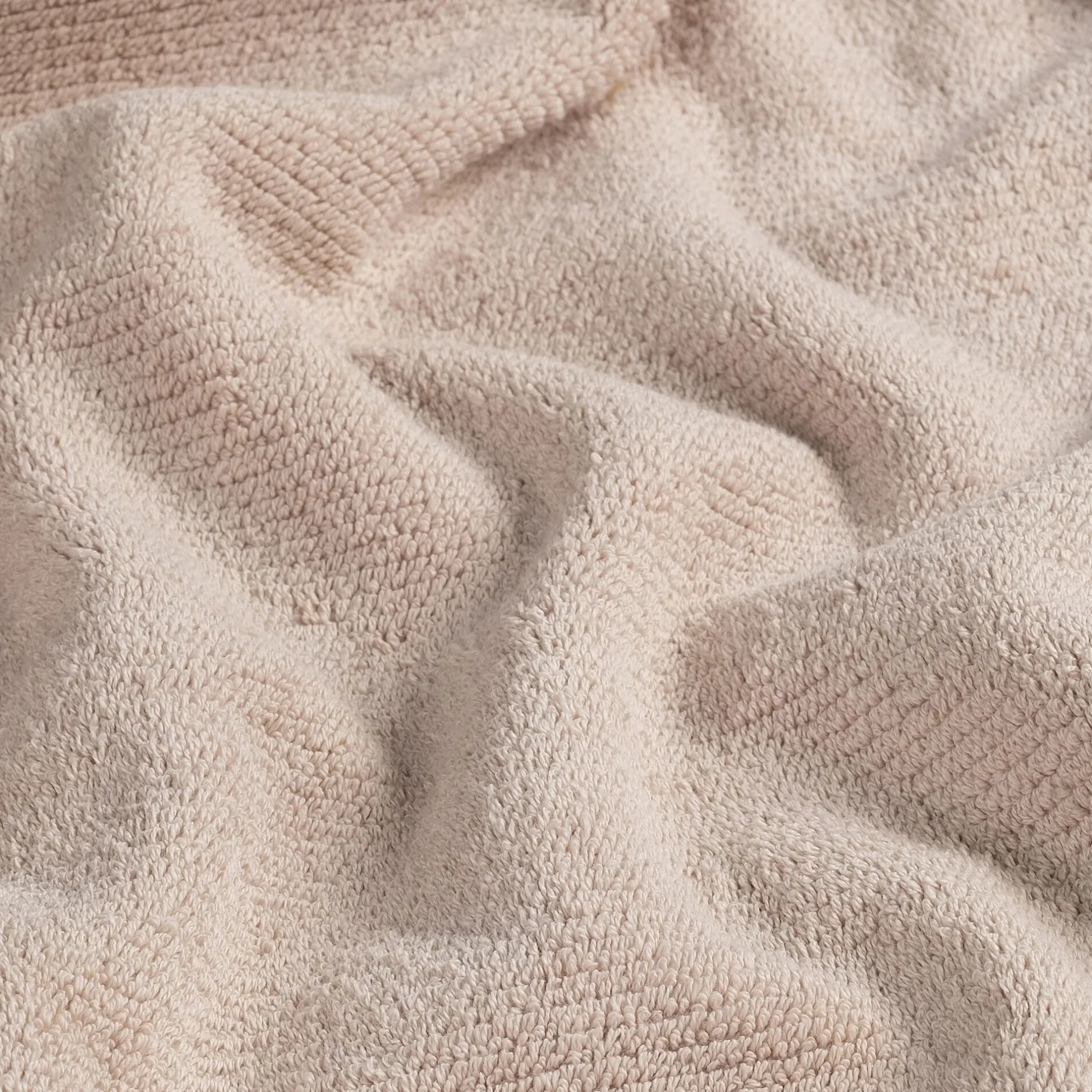 Serviette Invité*alinea Lot de 2 serviettes invités en bouclettes de coton bio - alpilles 30x50cm Beige