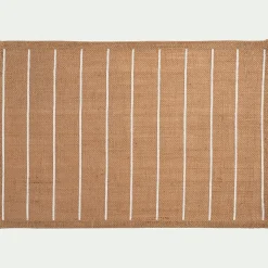 Set De Table*alinea Lot de 4 sets de table à rayures en jute 30x45cm - Naturel