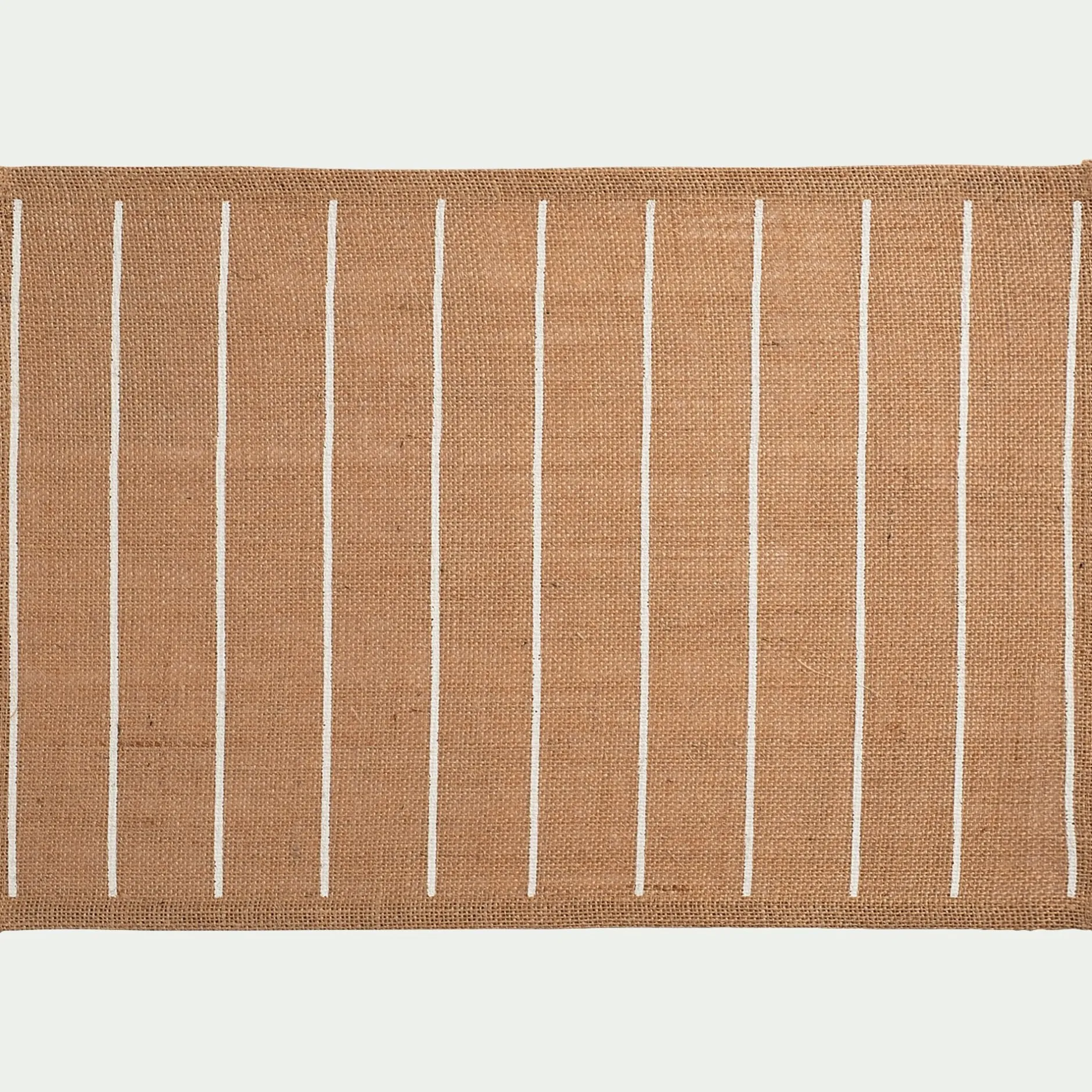 Set De Table*alinea Lot de 4 sets de table à rayures en jute 30x45cm - Naturel