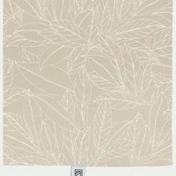 Set De Table*alinea Lot de 2 sets de table en coton enduit motif laurier - alpilles 35x48cm Beige