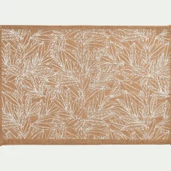 Set De Table|Nappe Et Serviette De Noël*alinea Lot de 4 sets de table motif laurier en jute 30x45cm - Naturel
