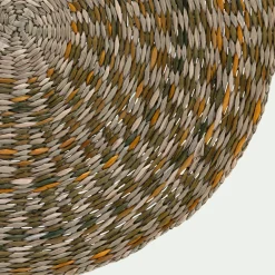 Set De Table*alinea Lot de 2 sets de table ronds en jonc de mer D36cm - Vert