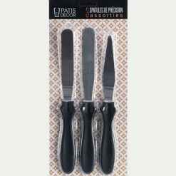 Ustensile Pour Pâtisserie*alinea Lot de 3 spatules de précision en inox - Argenté