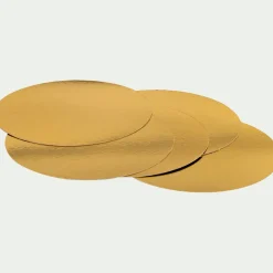 Ustensile Pour Pâtisserie*alinea Lot de 5 supports à gâteau ronds en carton D30cm - doré