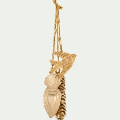 Suspension De Noël*alinea Lot de 3 suspensions de Noël en fer H9,50cm - Doré