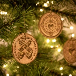 Suspension De Noël*alinea Lot de 12 suspensions de Noël en laiton D5,5cm - Doré