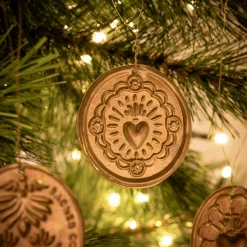 Suspension De Noël*alinea Lot de 12 suspensions de Noël en laiton D5,5cm - Doré