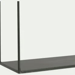 Étagère Murale*alinea Lot de 3 étagères déco en fer - cèdre Vert