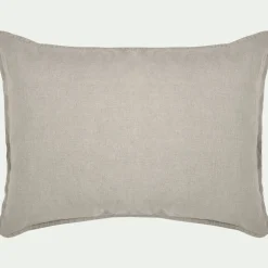 Taie D'Oreiller*alinea Lot de 2 taies d'oreiller en lin lavé - 50x70cm Beige