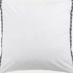 Taie D'Oreiller*alinea Lot de 2 taies d'oreiller en percale de coton 65x65cm - Blanc