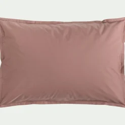 Taie D'Oreiller*alinea Lot de 2 taies d'oreiller en percale de coton - brun rhassoul 50x70cm Marron