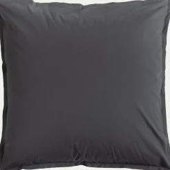 Taie D'Oreiller*alinea Lot de 2 taies d'oreiller en percale de coton - ardoise 65x65cm Gris