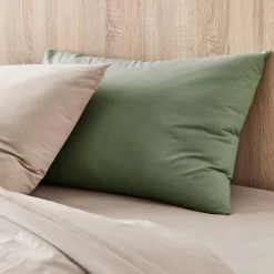 Taie D'Oreiller*alinea Lot de 2 taies d'oreiller en coton - cèdre 50x70cm Vert