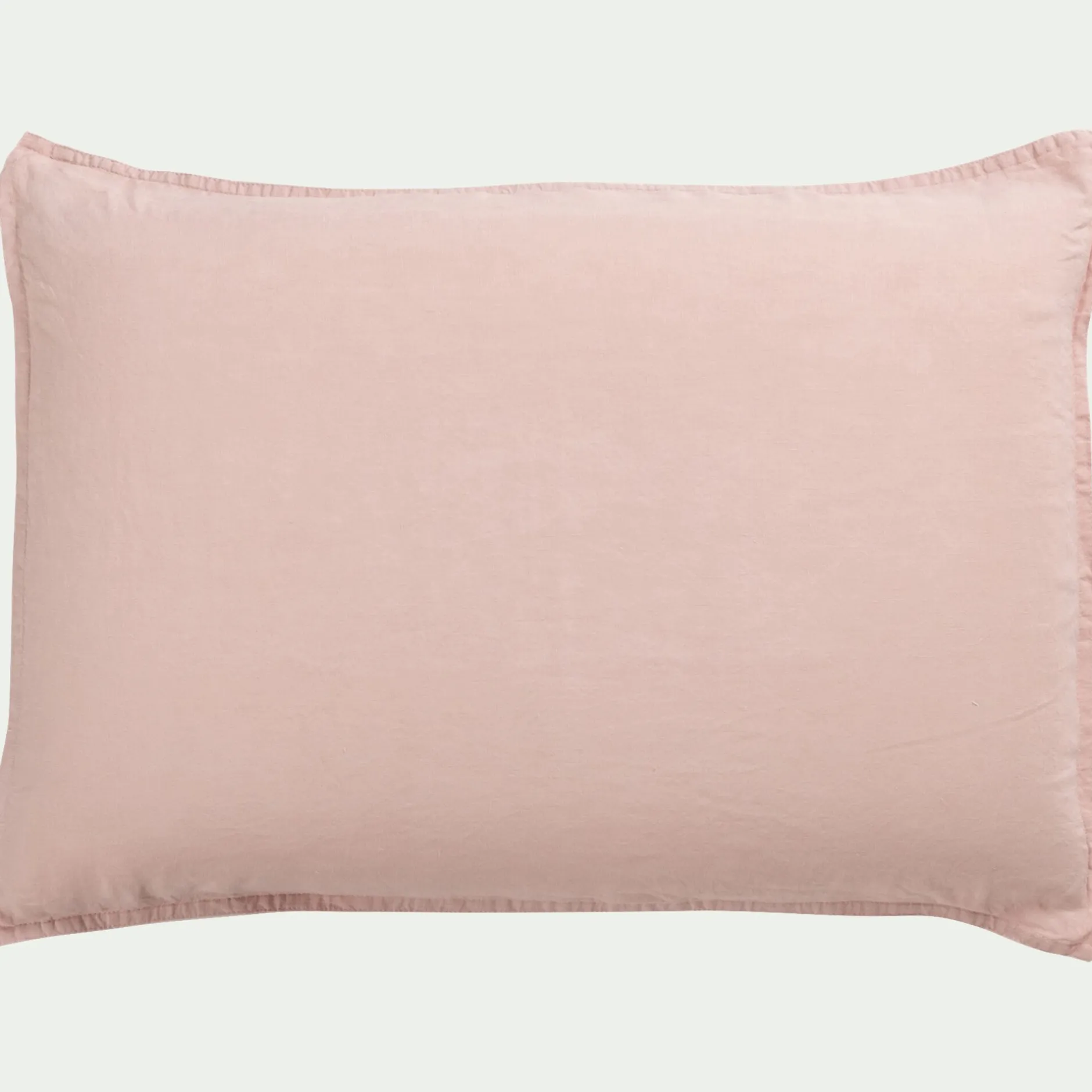 Taie D'Oreiller*alinea Lot de 2 taies d'oreiller en lin lavé - rosa 50x70cm Rose