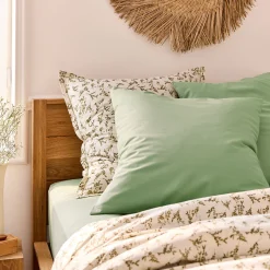 Taie D'Oreiller*alinea Lot de 2 taies d'oreiller en coton 65x65cm - pistache Vert