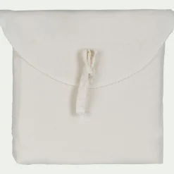 Taie D'Oreiller*alinea Lot de 2 taies d'oreiller en coton brodé 65x65cm - Blanc