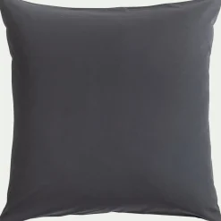 Taie D'Oreiller*alinea Lot de 2 taies d'oreiller en coton - ardoise 65x65cm Gris