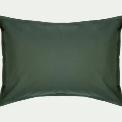 Taie D'Oreiller*alinea Lot de 2 taies d'oreiller en percale de coton - cèdre 50x70cm Vert