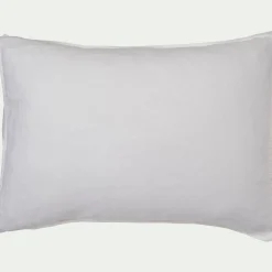 Taie D'Oreiller*alinea Lot de 2 taies d'oreiller en lin lavé - capelan 50x70cm Blanc