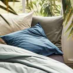 Taie D'Oreiller*alinea Lot de 2 taies d'oreiller en coton - figuerolles 65x65cm Bleu