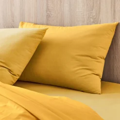 Taie D'Oreiller*alinea Lot de 2 taies d'oreiller en coton - genet 50x70cm Jaune