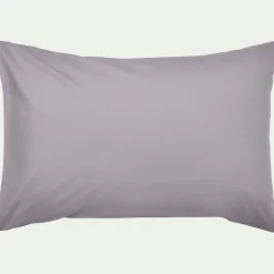Taie D'Oreiller*alinea Lot de 2 taies d'oreiller en coton - restanque 50x70cm Gris