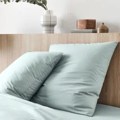 Taie D'Oreiller*alinea Lot de 2 taies d'oreiller en coton - calaluna 65x65cm Bleu