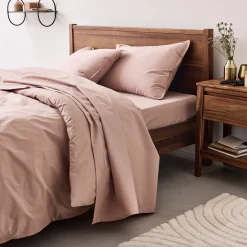 Taie D'Oreiller*alinea Lot de 2 taies d'oreiller en percale de coton - salina 50x70cm Rose