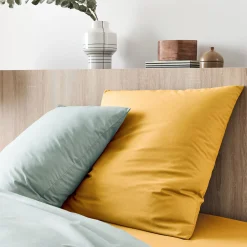 Taie D'Oreiller*alinea Lot de 2 taies d'oreiller en coton - genet 65x65cm Jaune