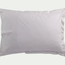 Taie D'Oreiller*alinea Lot de 2 taies d'oreiller en percale de coton 50x70cm - perle Gris