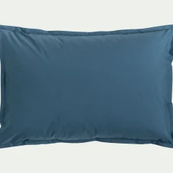 Taie D'Oreiller*alinea Lot de 2 taies d'oreiller en percale de coton - figuerolles 50x70cm Bleu