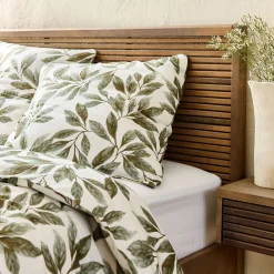 Taie D'Oreiller*alinea Lot de 2 taies d'oreiller motif végétal en coton 65x65cm - Vert